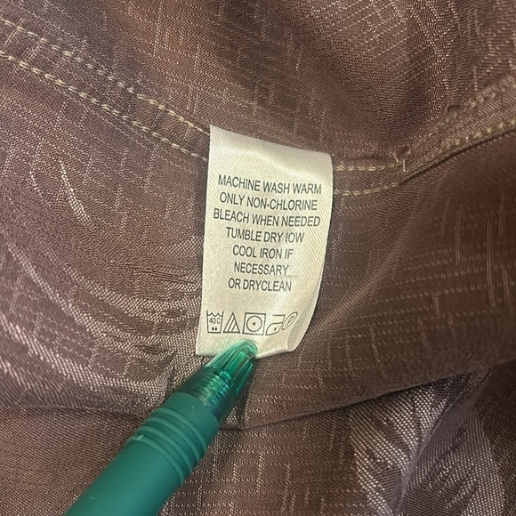 Woody’s Retro Lounge Brown Tropical Print Short  Sleeve Button down Shirt SZ Med - Picture 9 of 9